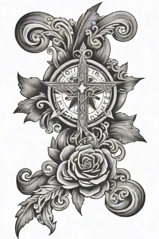 All Glory To God tattoo design idea