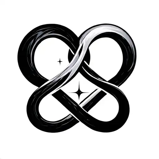 Infinity sign, Uranus sign, Neptune sign tattoo design idea