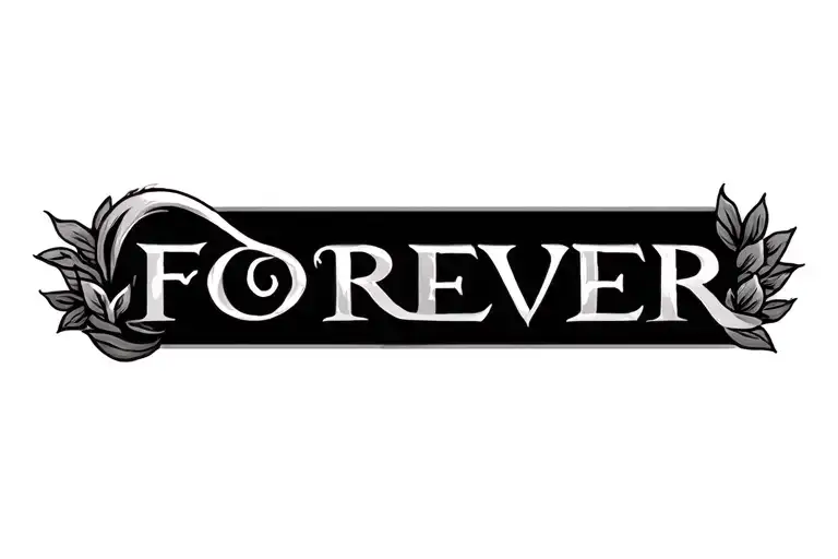  forever symbol tattoo design idea