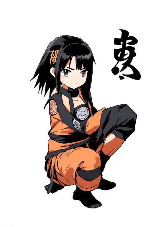 Nezuko, inosuke, muichiro, sanemi, obanai, mitsuri, naruto seal (on knee cap) assta, yami, charmy, meliodas, ban, tattoo design idea
