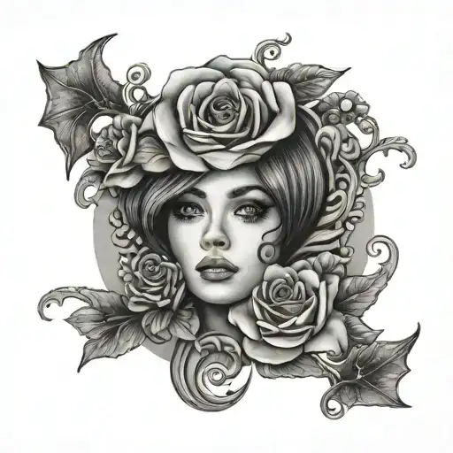 The name Marina 1966 Jenna tattoo design idea