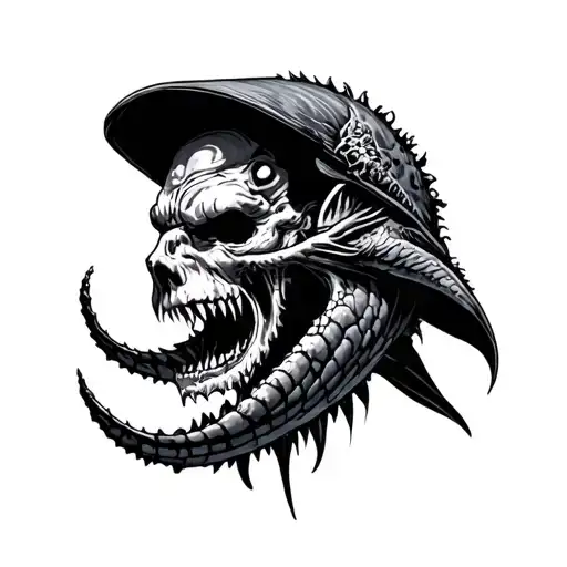 Ahab tattoo design idea