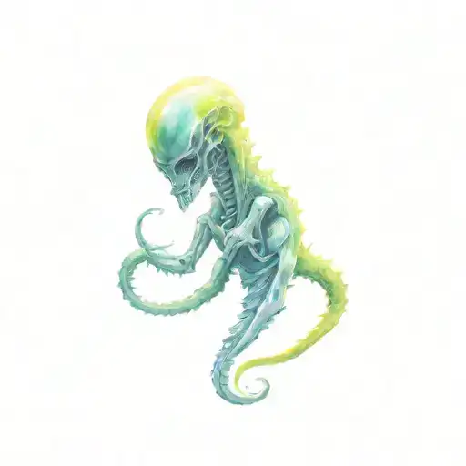 Xenomorph tattoo design idea