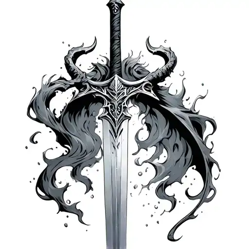 Goblin Slayer water breathing sword tattoo design idea