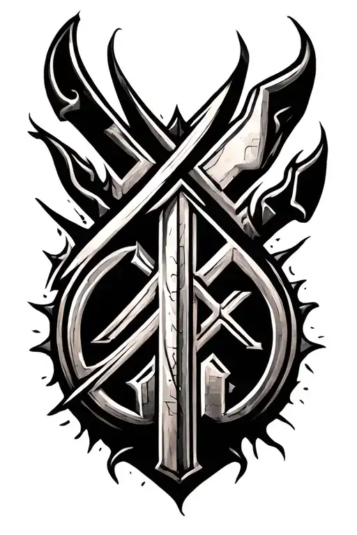 icelandic runes tattoo tattoo design idea
