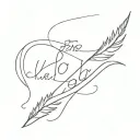  simple line work tattoo with the words “I know it’s hard for you, to understand what I'm going through" emo style  tattoo design idea