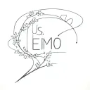  simple line work tattoo with the words “I know it’s hard for you, to understand what I'm going through" emo style  tattoo design idea