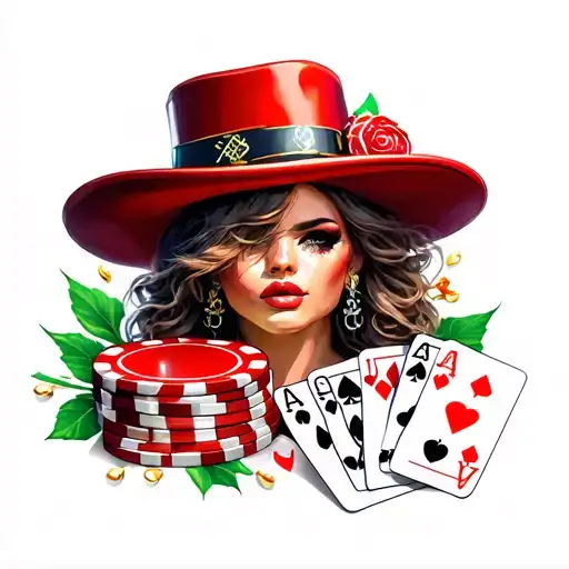 Casino tattoo design idea