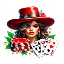 Casino tattoo design idea