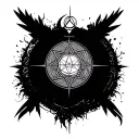 7 hermetic laws tattoo design idea