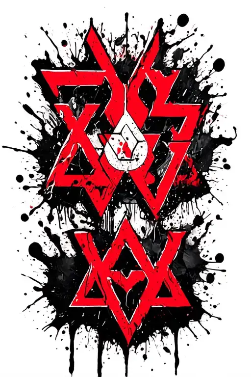 Hebrew letters Kuf, Dalet, Yod, Mem, and final Mem tattoo design idea