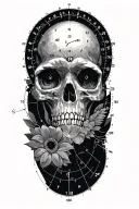 latitude and longitude coordinates tattoo design idea