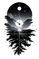 latitude and longitude coordinates tattoo design idea