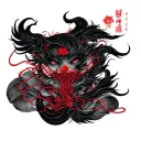 red string theory interwoven tattoo design idea