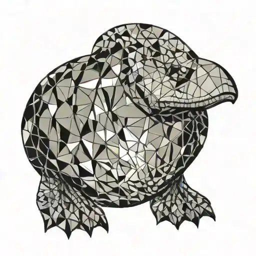 Platypus danger duck tattoo design idea