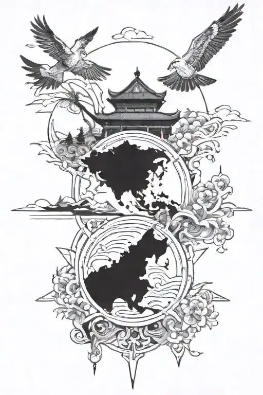 Travel, Wanderlust, Cantonese, Family and Friends Orientated, Loyalty tattoo design idea