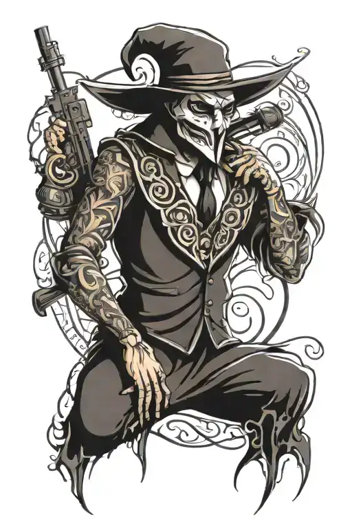 anonymous full back tattoo design tattoo design idea