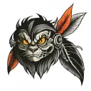 kids and grandkids tattoo design idea