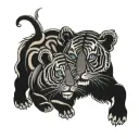 kids and grandkids tattoo design idea