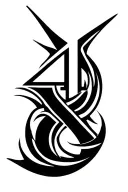 Roman Numeral 4 tattoo design idea