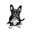 Mini tattoo dog tattoo design idea