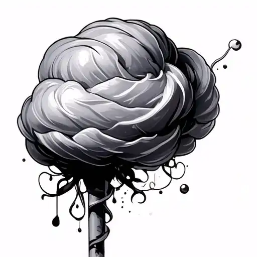 Cotton Candy tattoo design idea