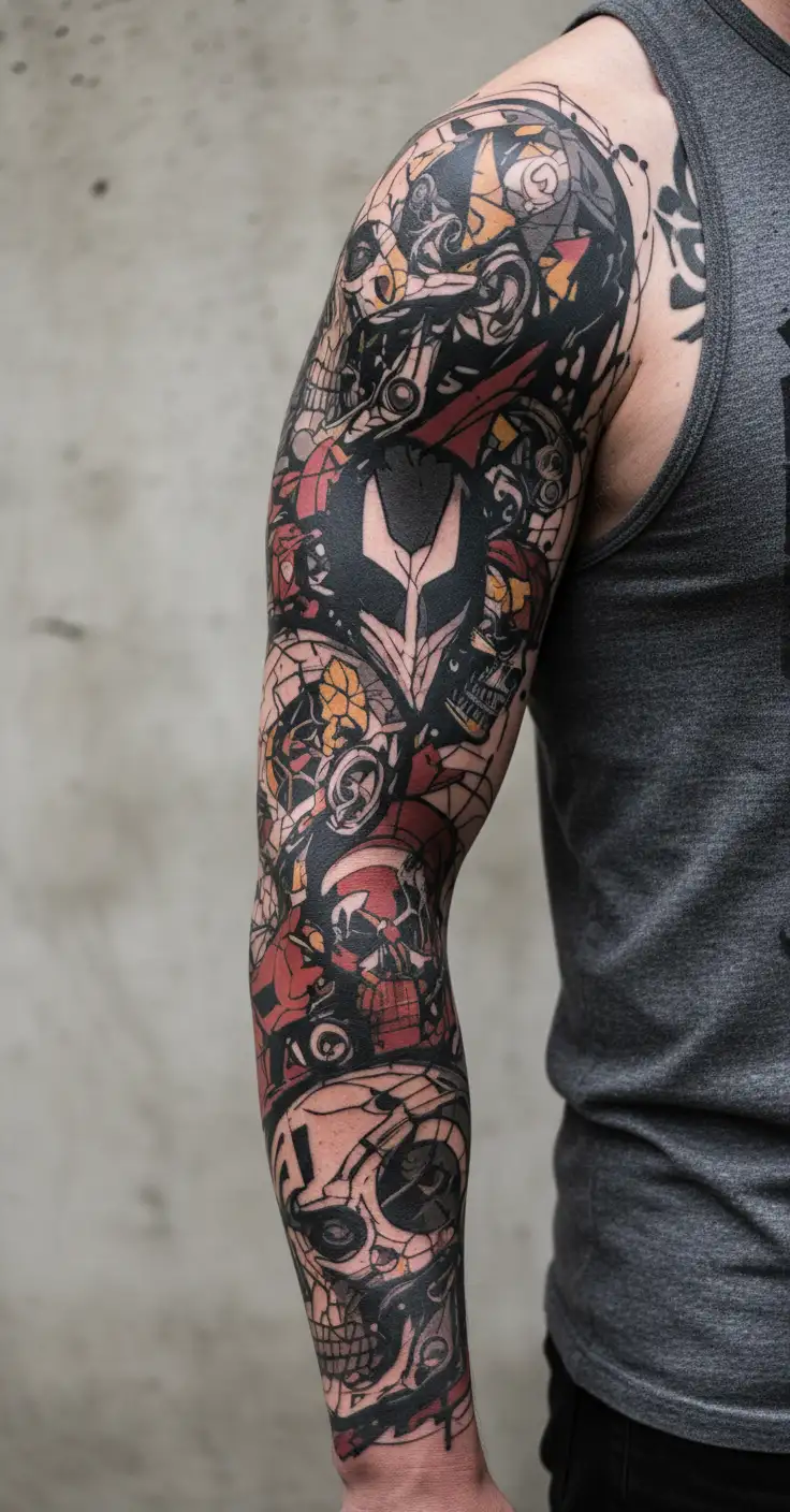 comics marvel tattoo design idea