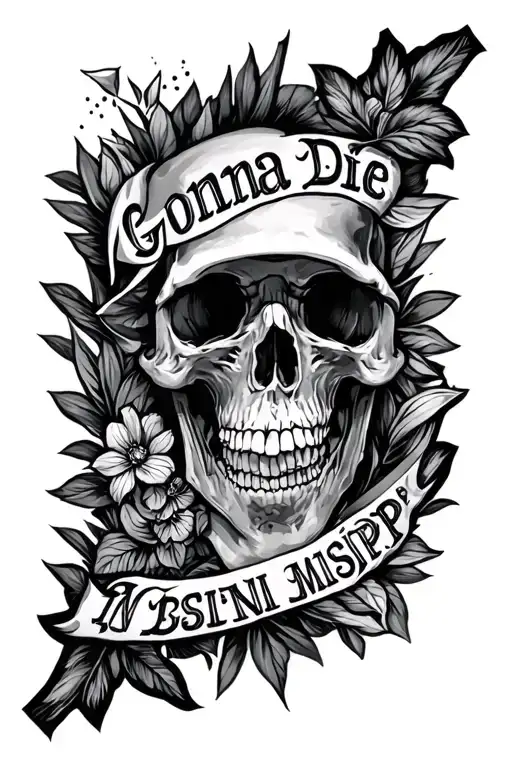 gonna die in Mississippi tattoo design idea