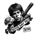 goonies never say die tattoo design idea