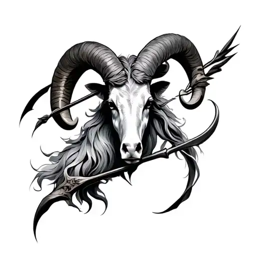 Aries Sagittarius tattoo design idea