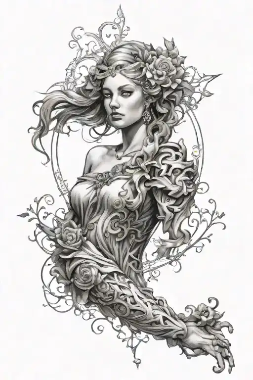 The Fates arm sleeve tattoo tattoo design idea