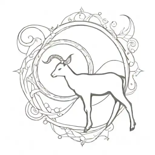 I want a tattoo that reflects the song mirror of aries, especially the constant comparison with oneself, tattoo design idea