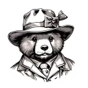 paddington bear tattoo design idea