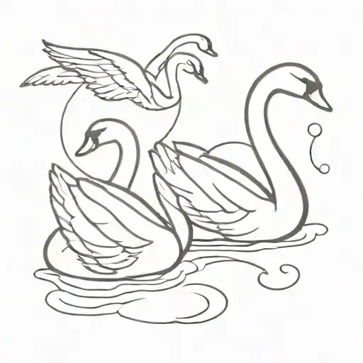 2 SWAN stay strong tattoo design idea