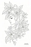 self growth mindset without leafs and flowers or animals tattoo design idea