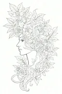 self growth mindset without leafs and flowers or animals tattoo design idea