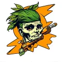 positive energy tattoo design idea