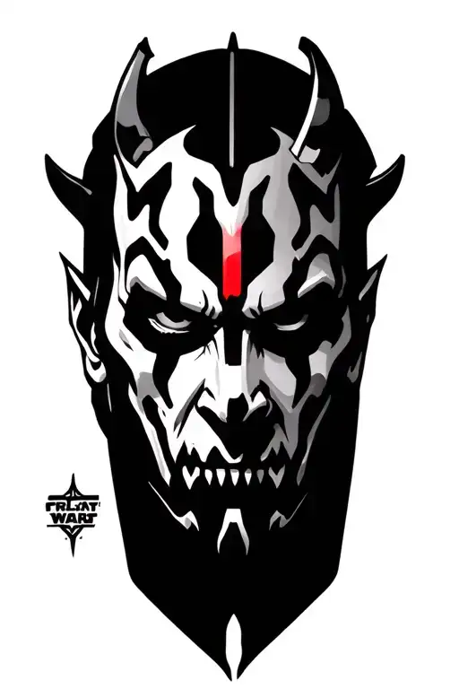 star wars Darth maul tattoo design idea