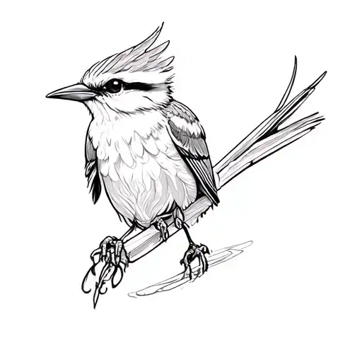 shrike tattoo design idea