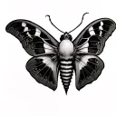 Death Moth tattoo design idea