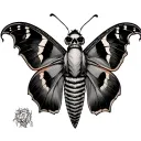 Death Moth tattoo design idea