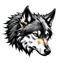Celtic Wolf tattoo design idea
