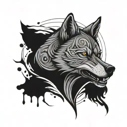 tattoos for a wolf blood tribe  tattoo design idea