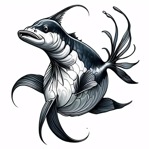 marine life tattoo design idea