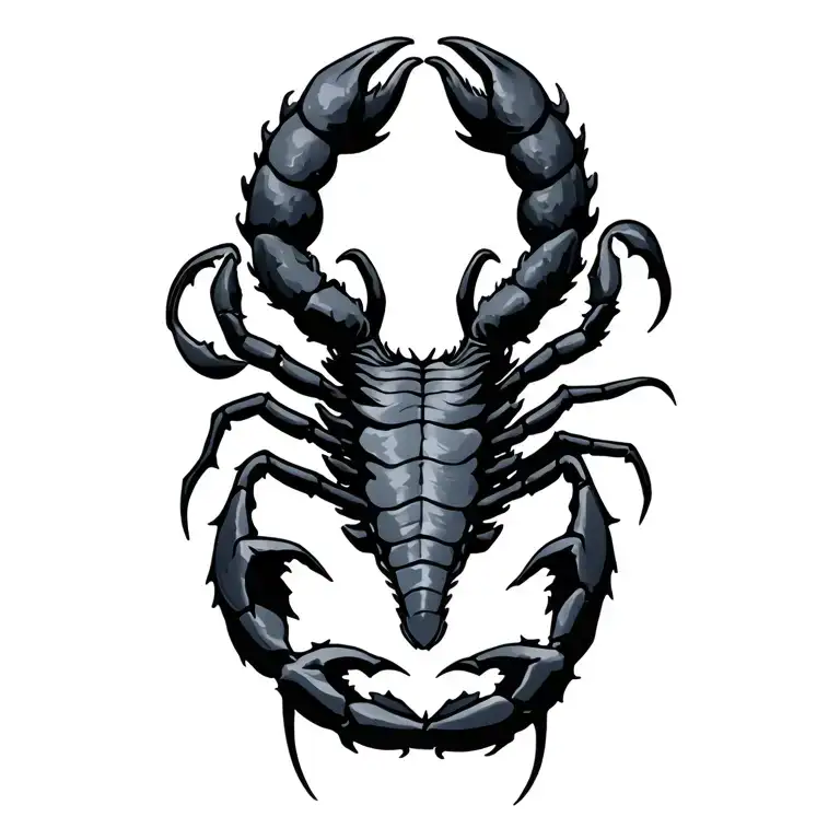 Scorpio & gemini zodiac sign tattoo design idea