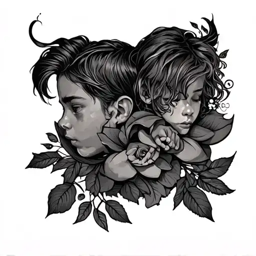 Promise me, my sons, you always will Cherish what you love, believing in Never lose your values, stand up for the day tattoo design idea