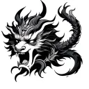 Rahu tattoo design idea