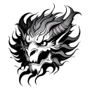 Rahu tattoo design idea