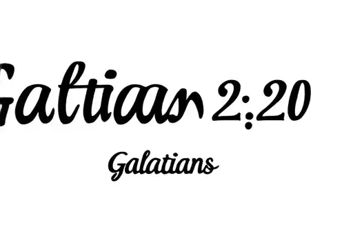 "Galatians 2:20" tattoo design idea