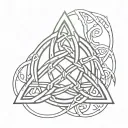 celtic trinity knot tattoo design idea